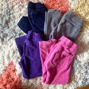 Hanna Andersson corduroy leggings bundle